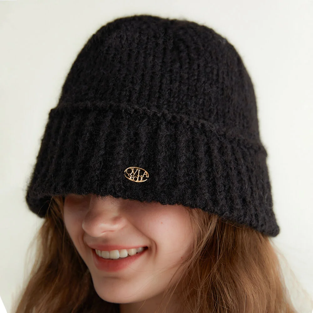 alpaca wool classic knit hat_2color HA001