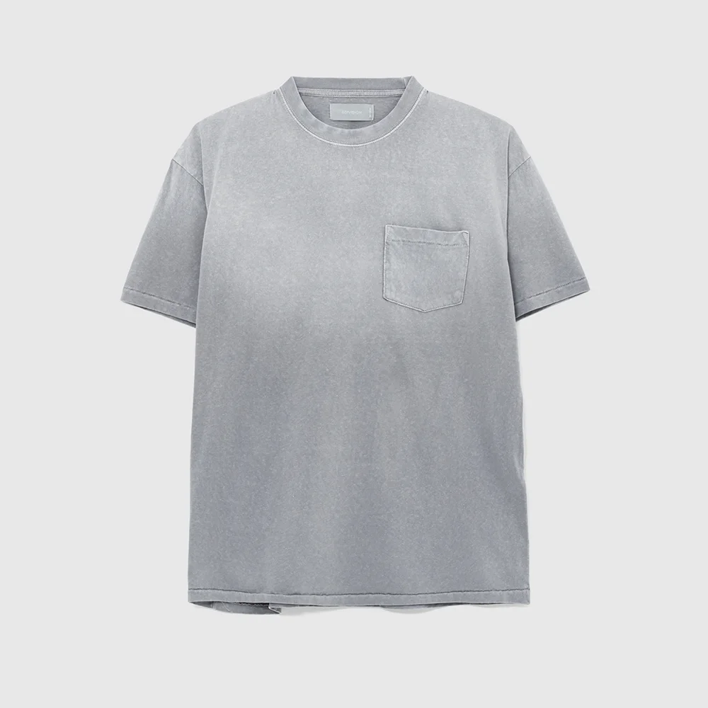 Recycled Slub Fade Tee (Used Grey)
