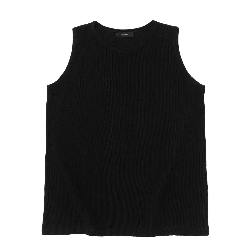 STANDARD WAFFLE SLEEVELESS (BLACK)