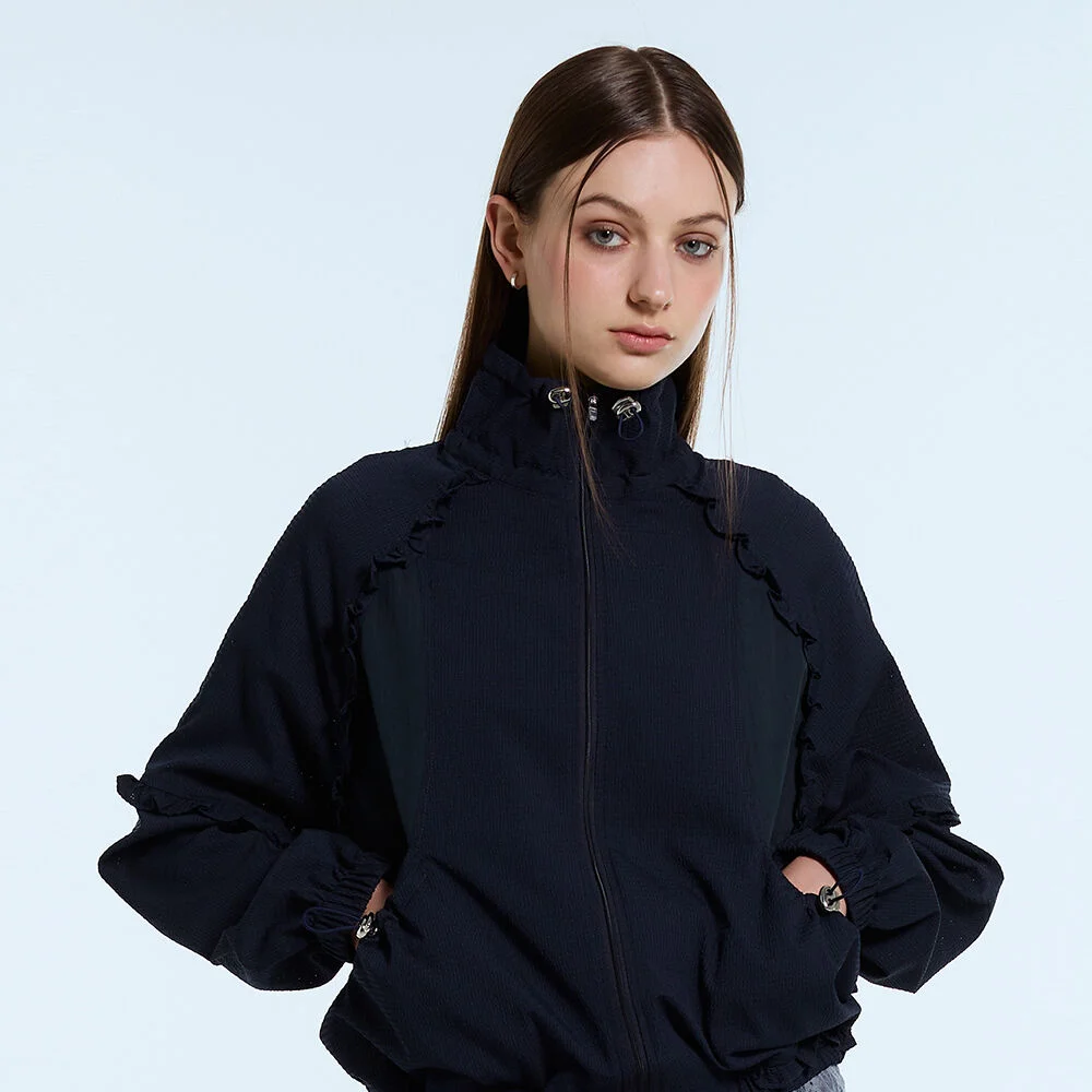 L11 FRILL WINDBREAKER(NAVY)