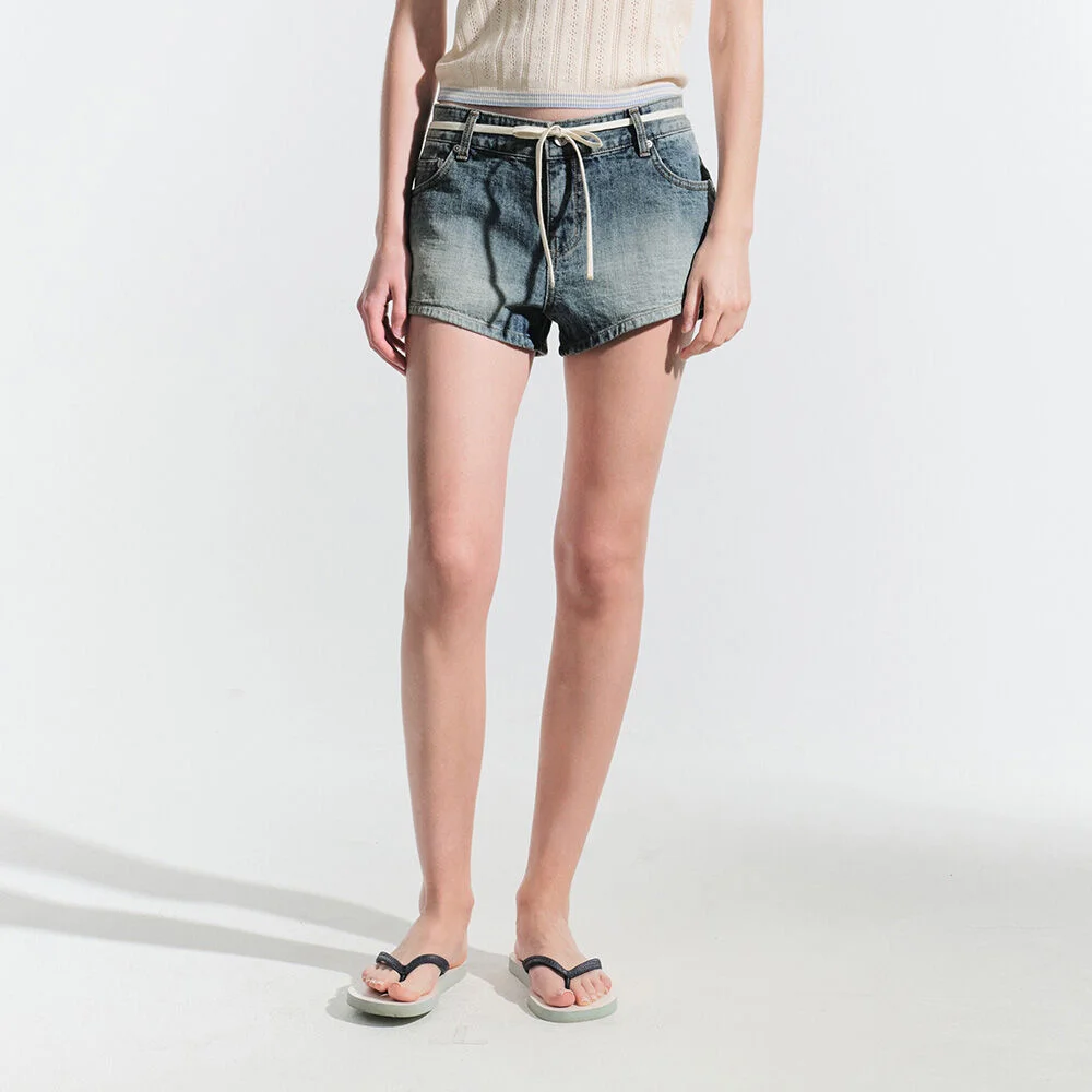 SOLINA DENIM SHORTS (DEEP BLUE)