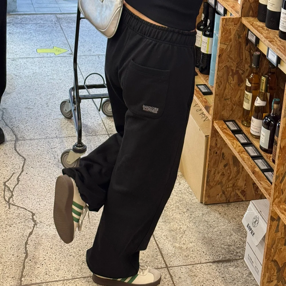 兩穿 慢跑褲 衛褲_黑色