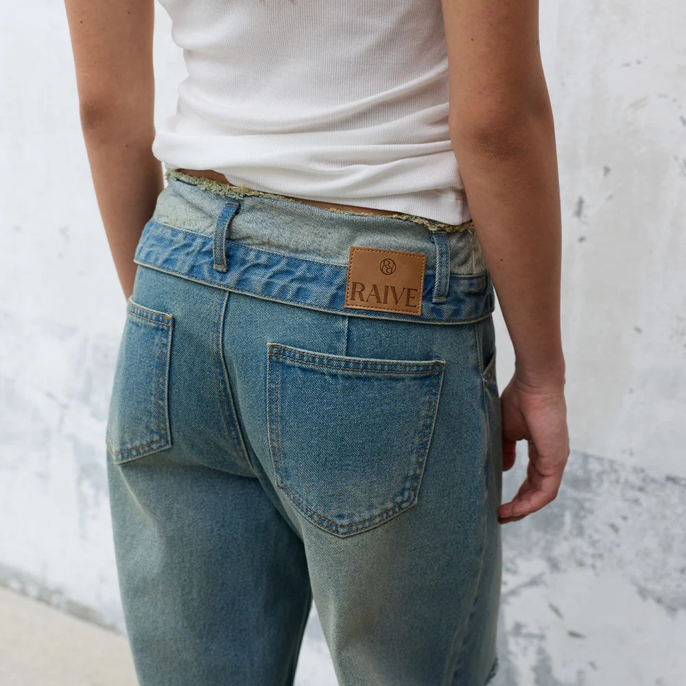 Folding Damage Denim Pants VJ6AL932_2color