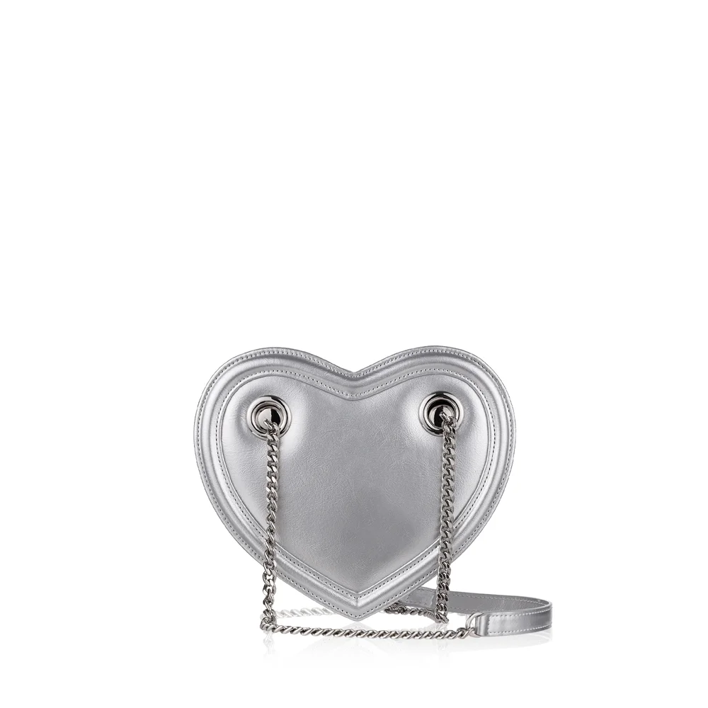 Etna Heart bag_Silver