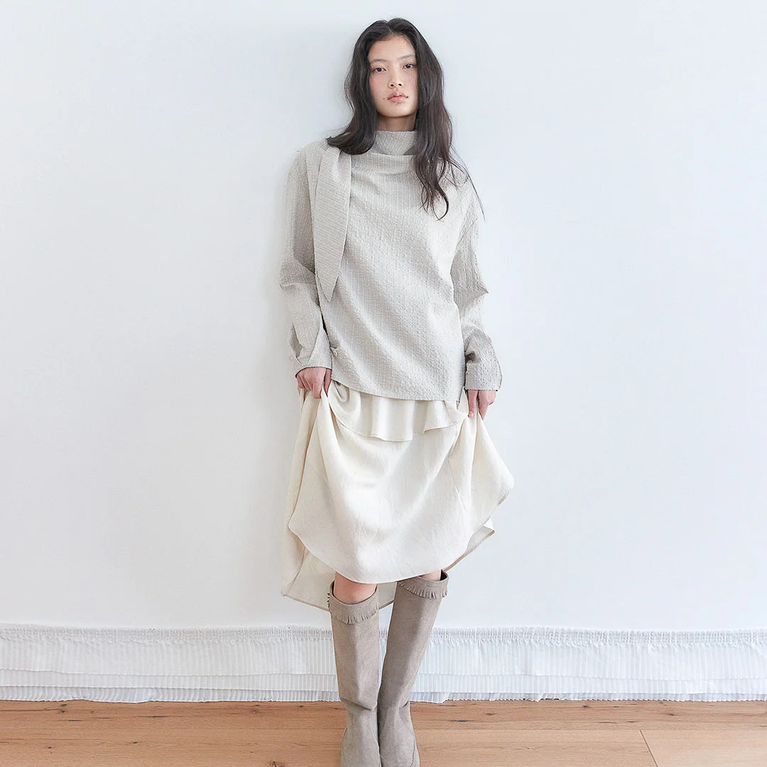 SHEER FRILL SKIRT