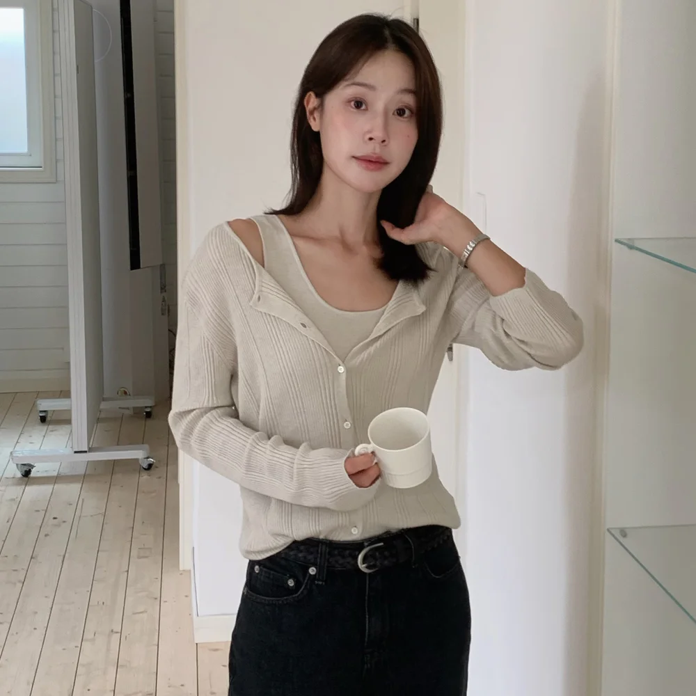 Woody Cardigan_Latte