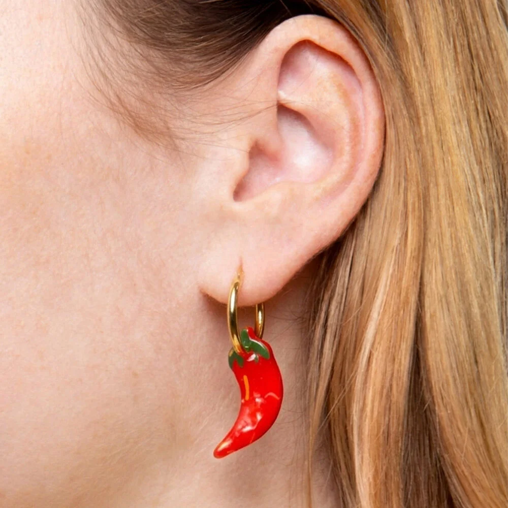Eat My Socks Chilli Chili 耳環