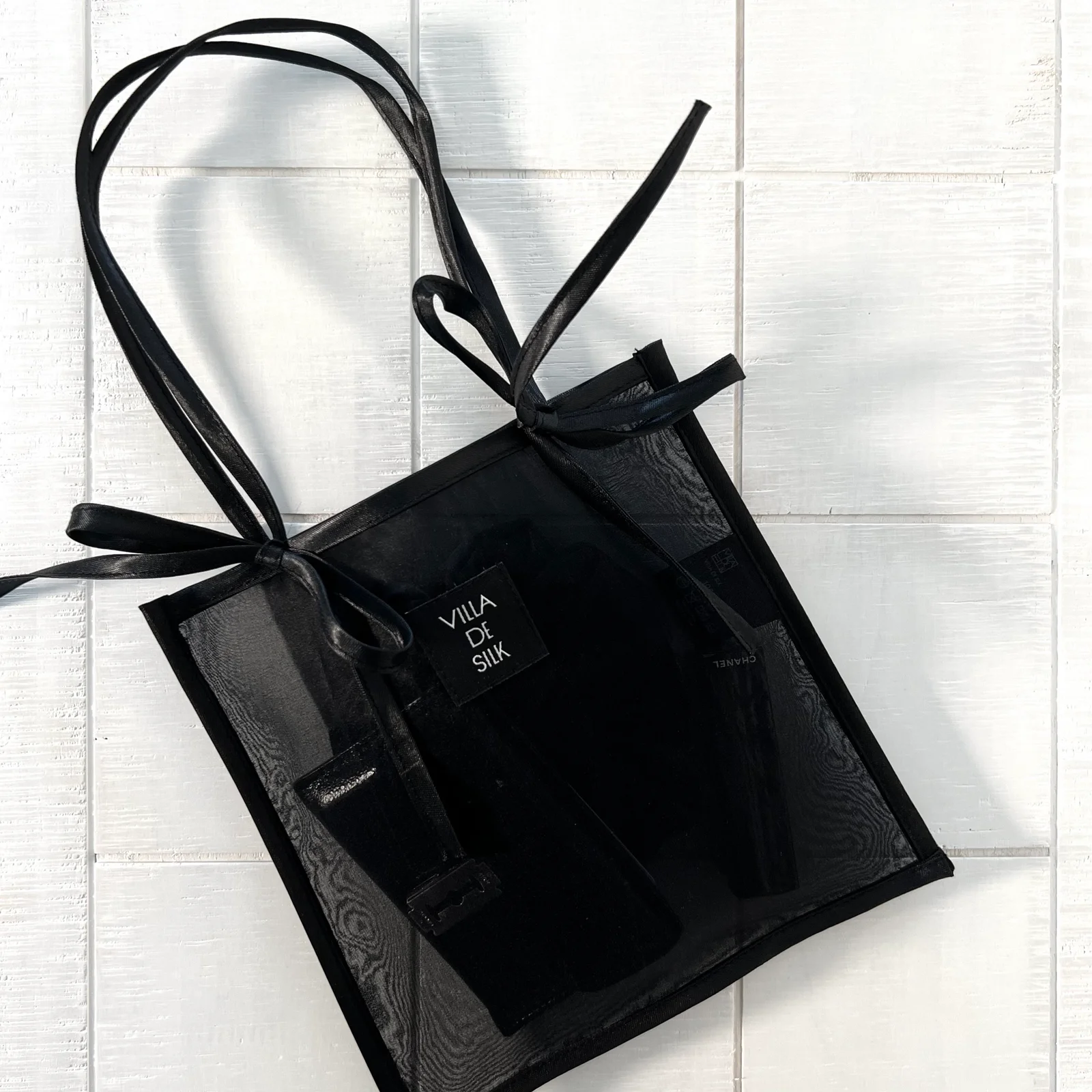 Silk oganza ribbon bag 真絲 歐根紗 蝴蝶結 托特袋