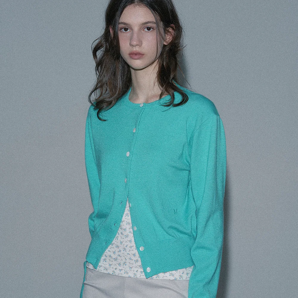 BASIC LOGO CARDIGAN (MINT)
