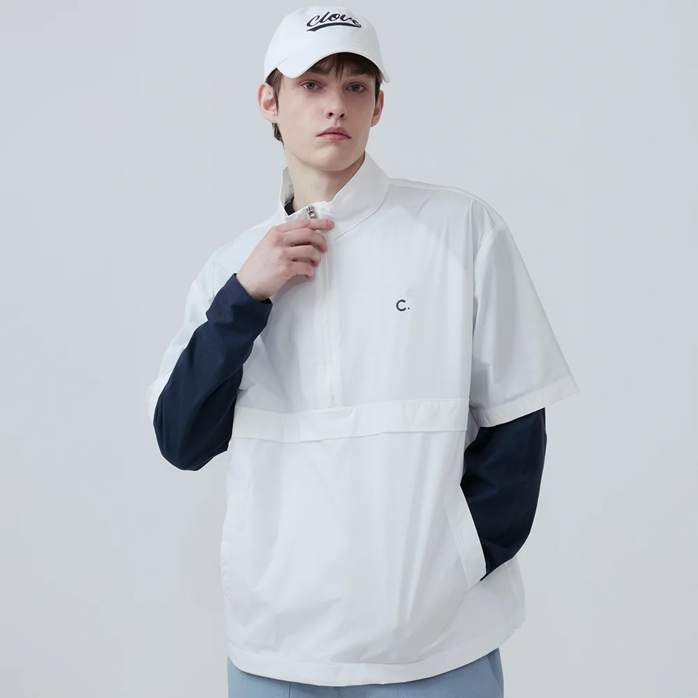 Short Sleeve Anorak_Men (White)