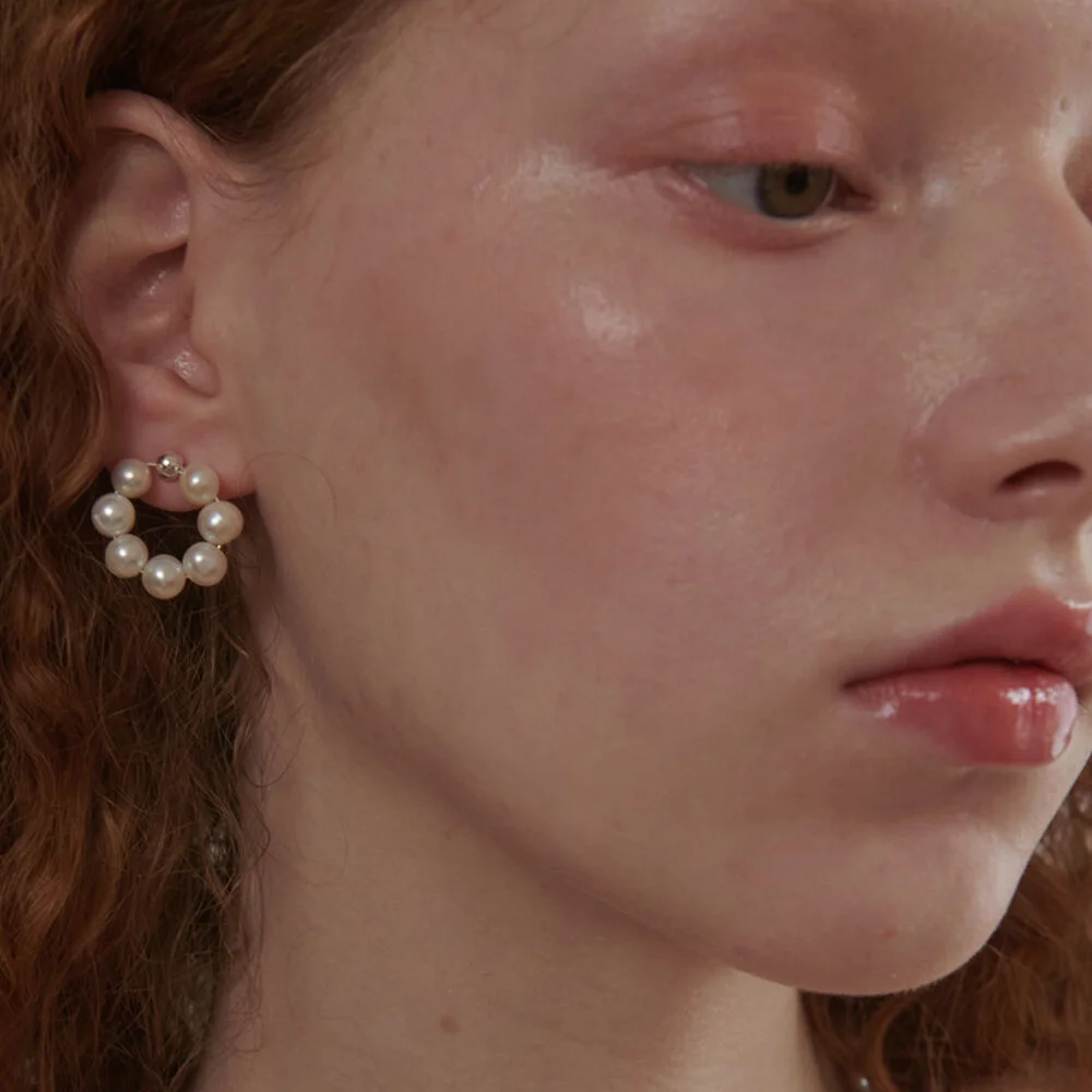 Freshwater Pearl Wreath Earring