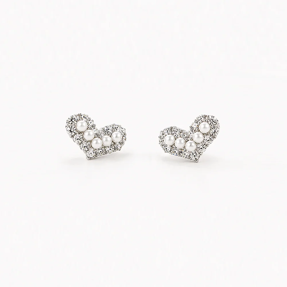 Blossom Heart Earring - 925 silver