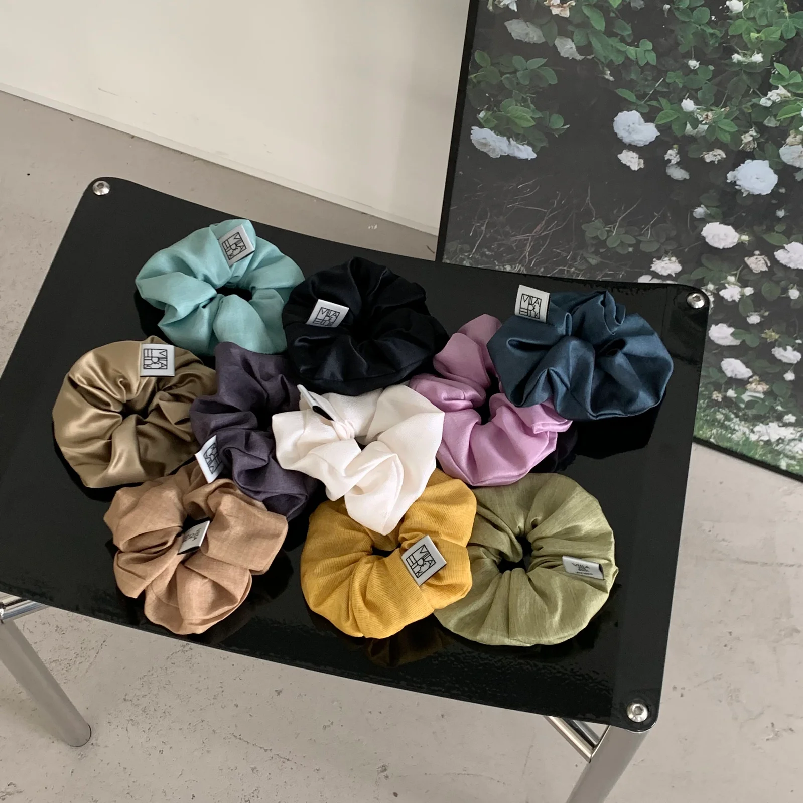 100% silk scrunchie (8colors) 真絲 髮圈