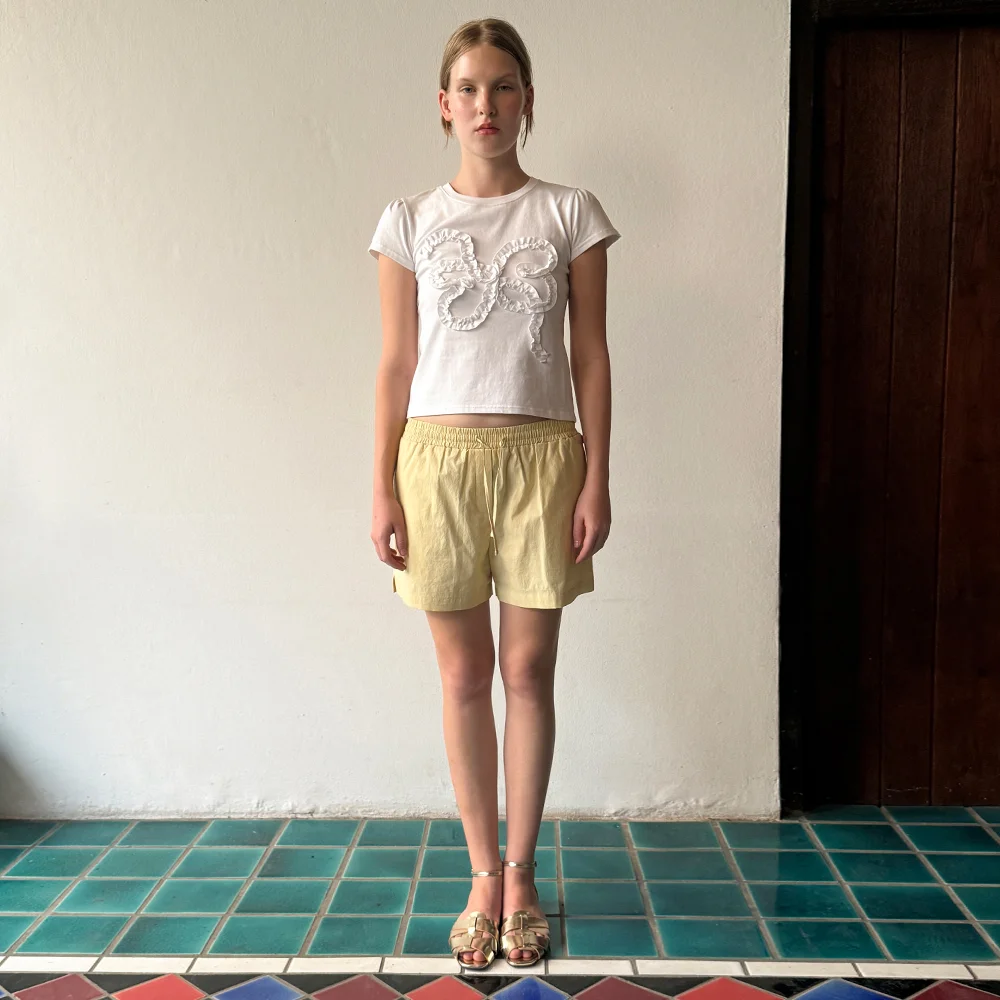 Basic Point Label Shorts (Yellow)
