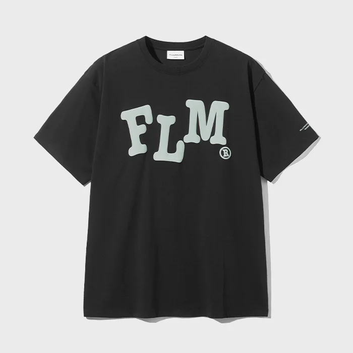 FLM Wavy 標誌 T恤-黑色
