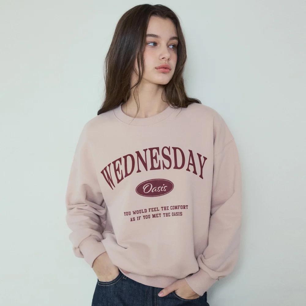 Signature Semi-Crop Sweatshirt_INDI PINK(W25-TP15)