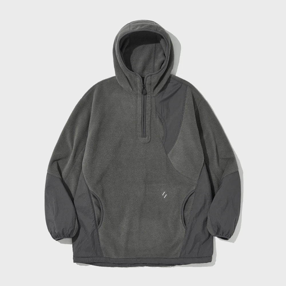 EXPLORE FLEECE PULLOVER_CHARCOAL