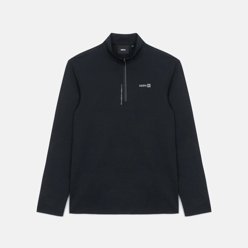 NEPA/Official Direct 7K35417 男裝 泡泡紗 經編布 長袖 拉鏈 T恤