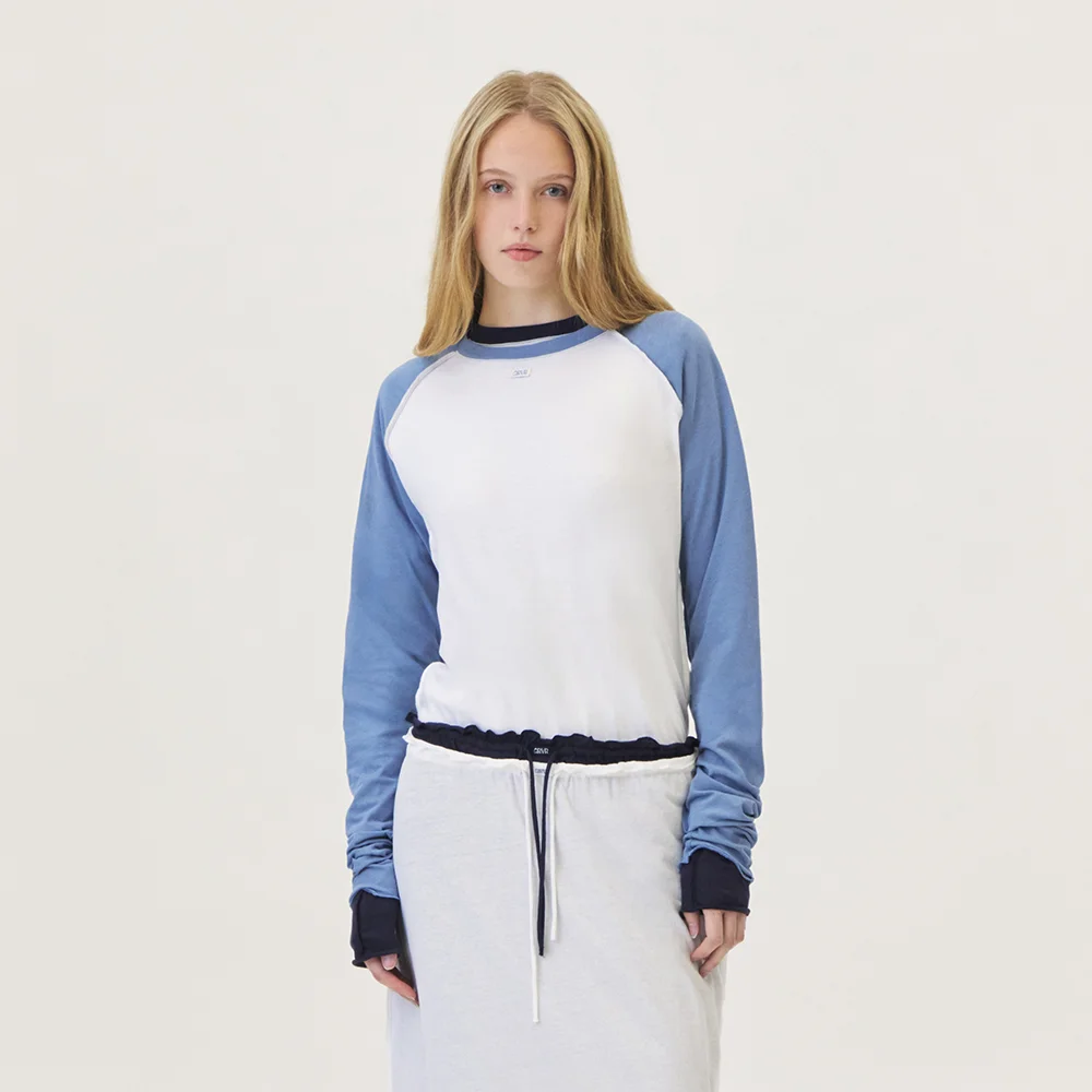 SOMA RAGLAN L/S T-SHIRT (WHITE)