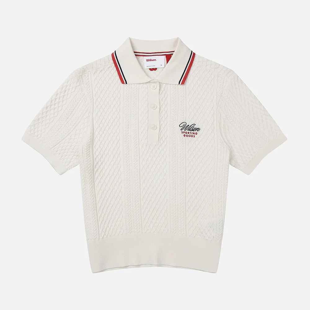 絞花 針織衫 Essex Polo W_WW00414511GYC