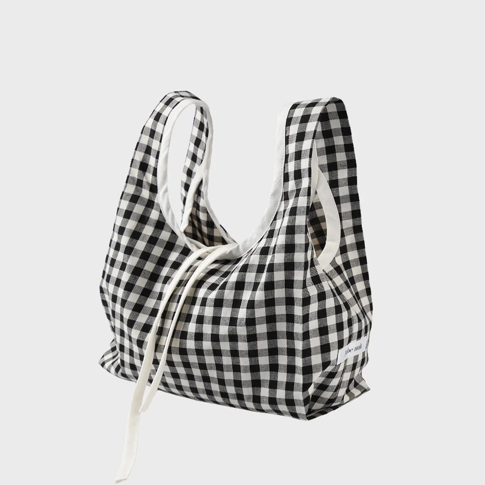 Obnuit 格紋 Bongdal Bag_黑色