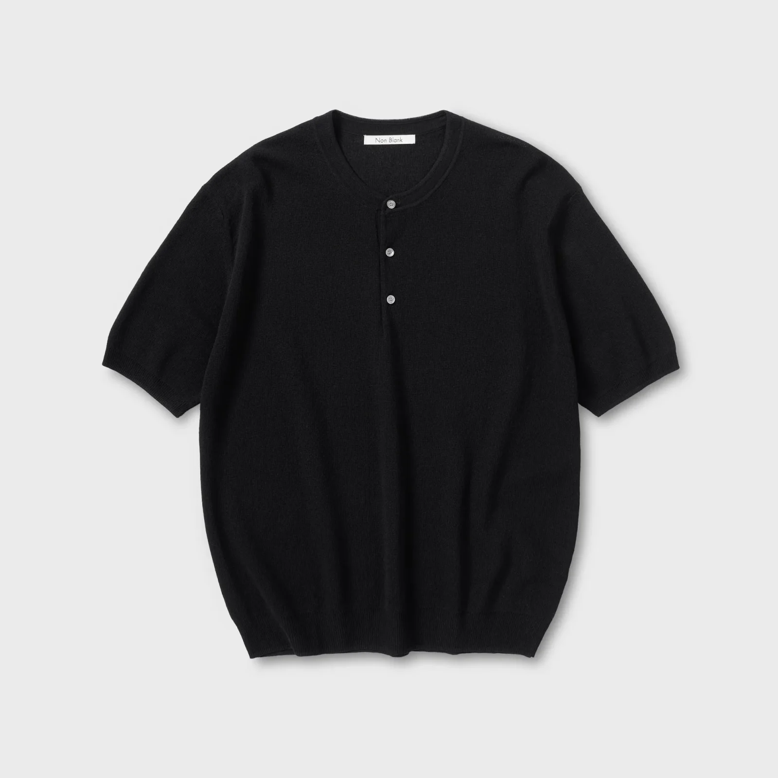 亨利領 HS 針織衫_BLACK