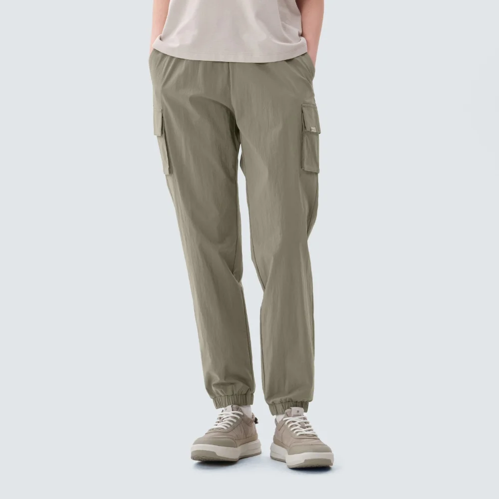 髮根 女裝 工裝 慢跑褲 褲子 Khaki Gray (S25MWRPT61)