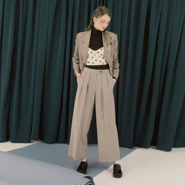 double pin tuck wide pants SWSLLK0500