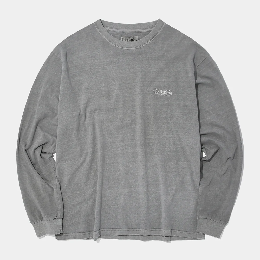 NYC EMB DYED L/S T-SHIRT_GRAY