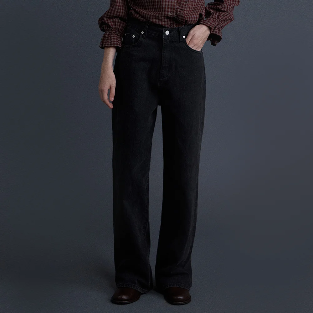 Ahton Dark Wash Wide Denim
