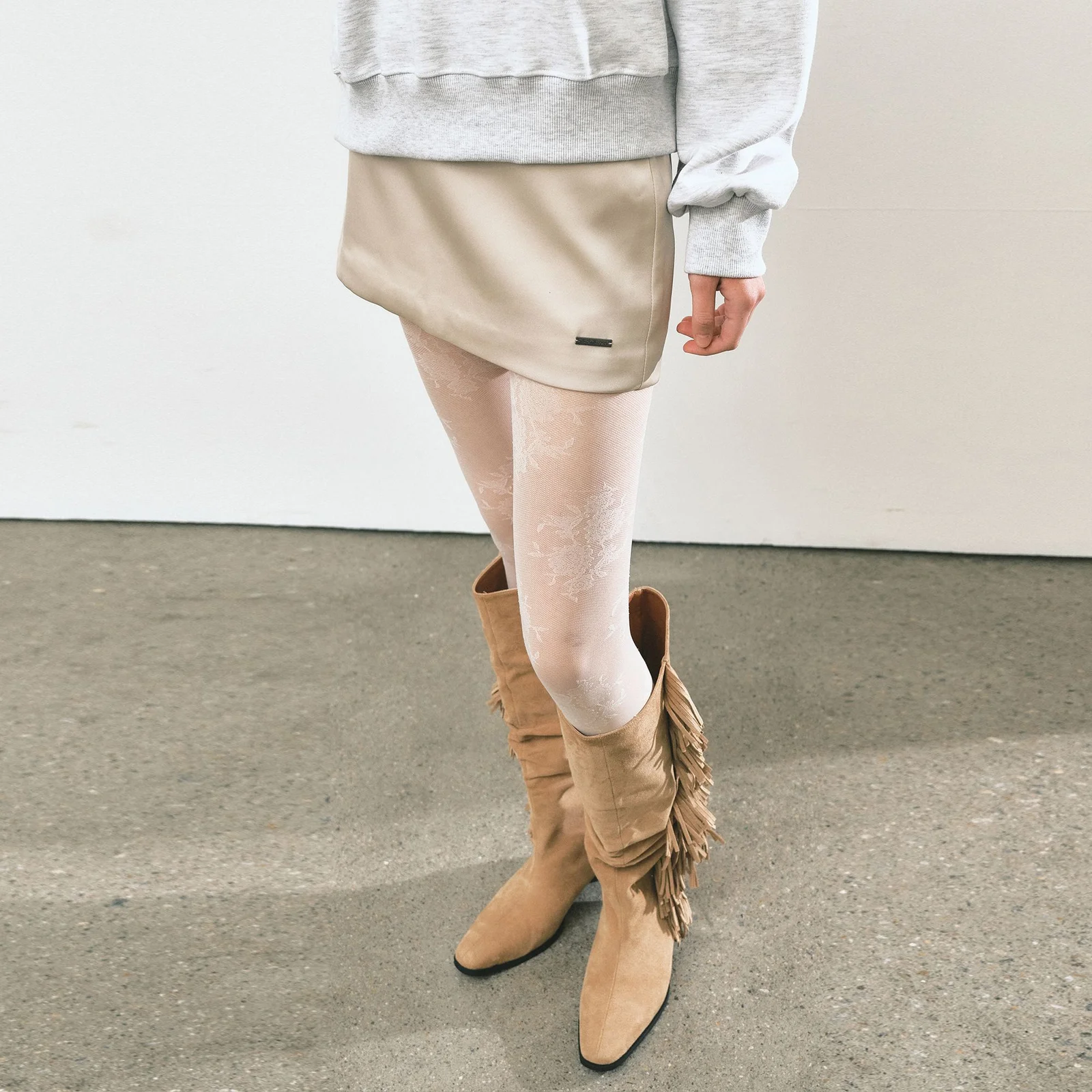 LOW RISE MINI SKORT_BEIGE