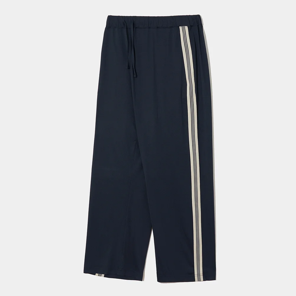 SIDE LINE LOOSE FIT MESH TRACK PANTS_NAVY