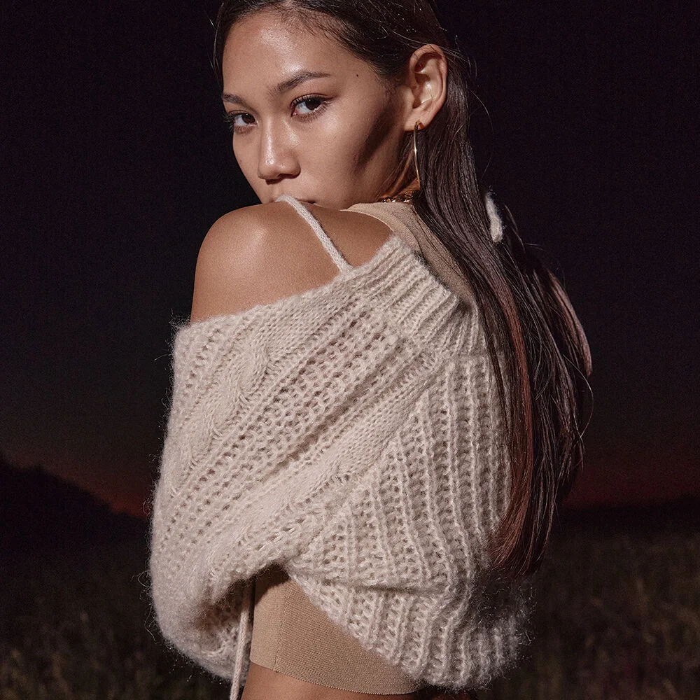 KNIT BOLERO BEIGE