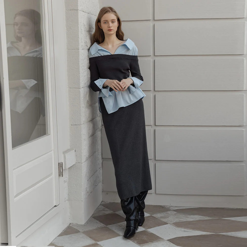 Lautre Long Knit Skirt