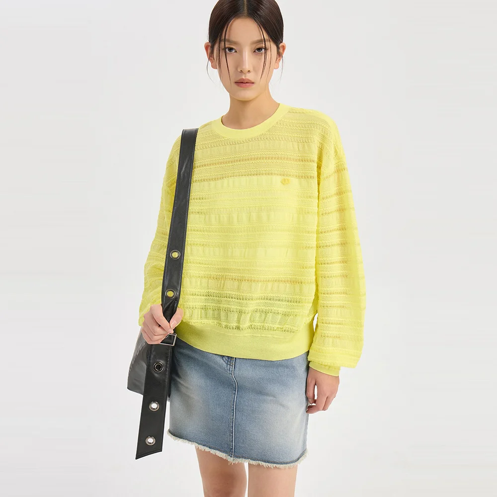 Sheer Squash Pullover (yellow) LFWAM26430YEX