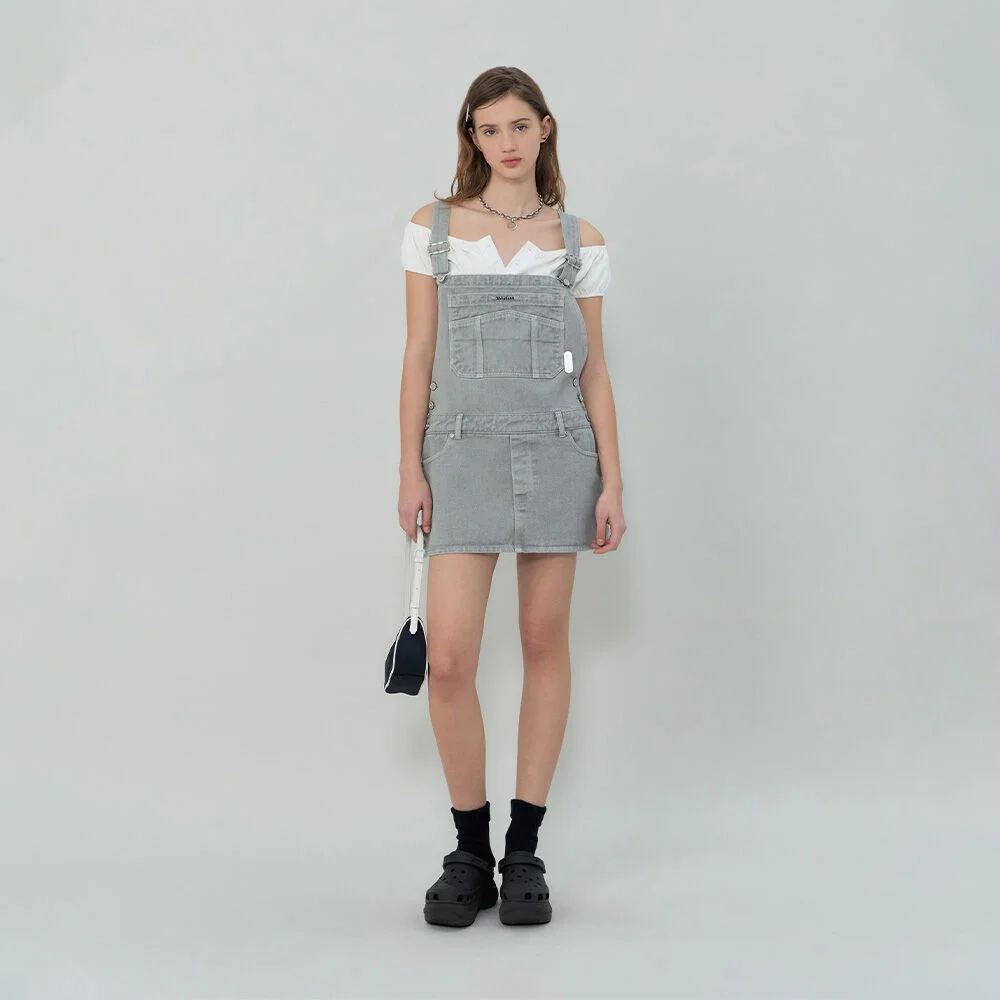 BLAKE DENIM OVERALL (GREY)
