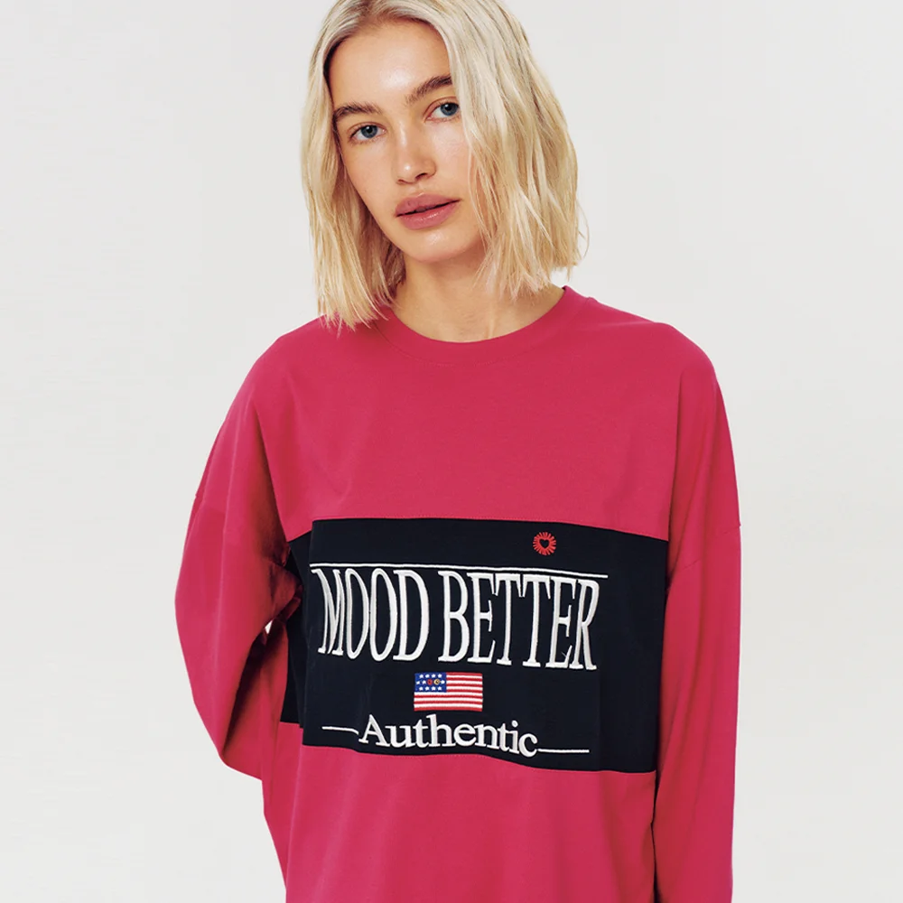 VINTAGE AUTHENTIC LONG SLEEVE PINK