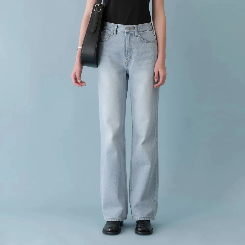 Wide Flared Denim (Light Blue)