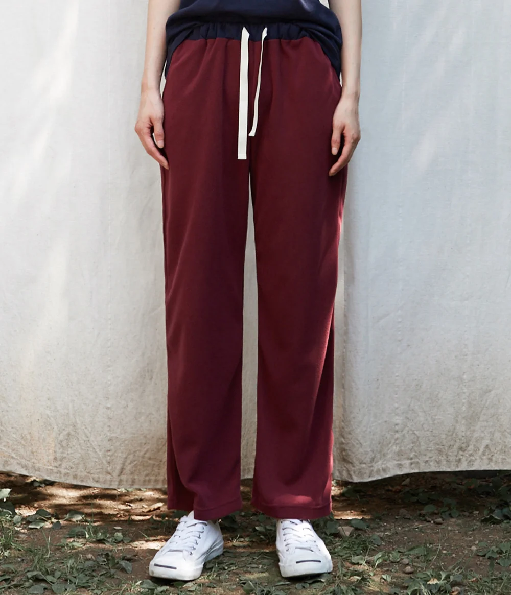 (W) ODD FUR PANTS WINE