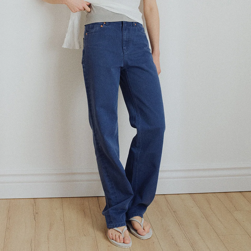 straight fit jeans (misty blue)