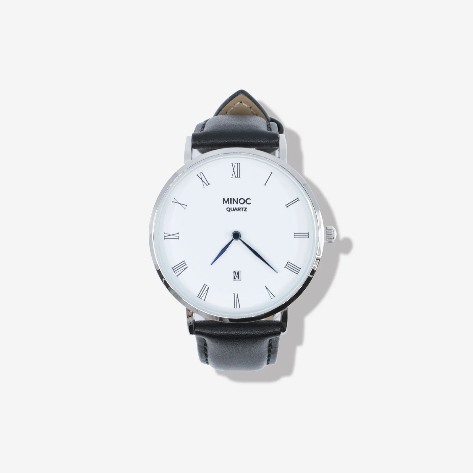 Minok Zenith Watch Quartz 002 男士 經典 皮革腕錶 男裝 時尚手錶