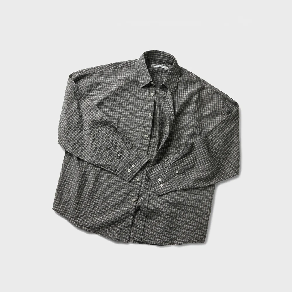 SQUARE OVERSIZED CHECK SHIRT
