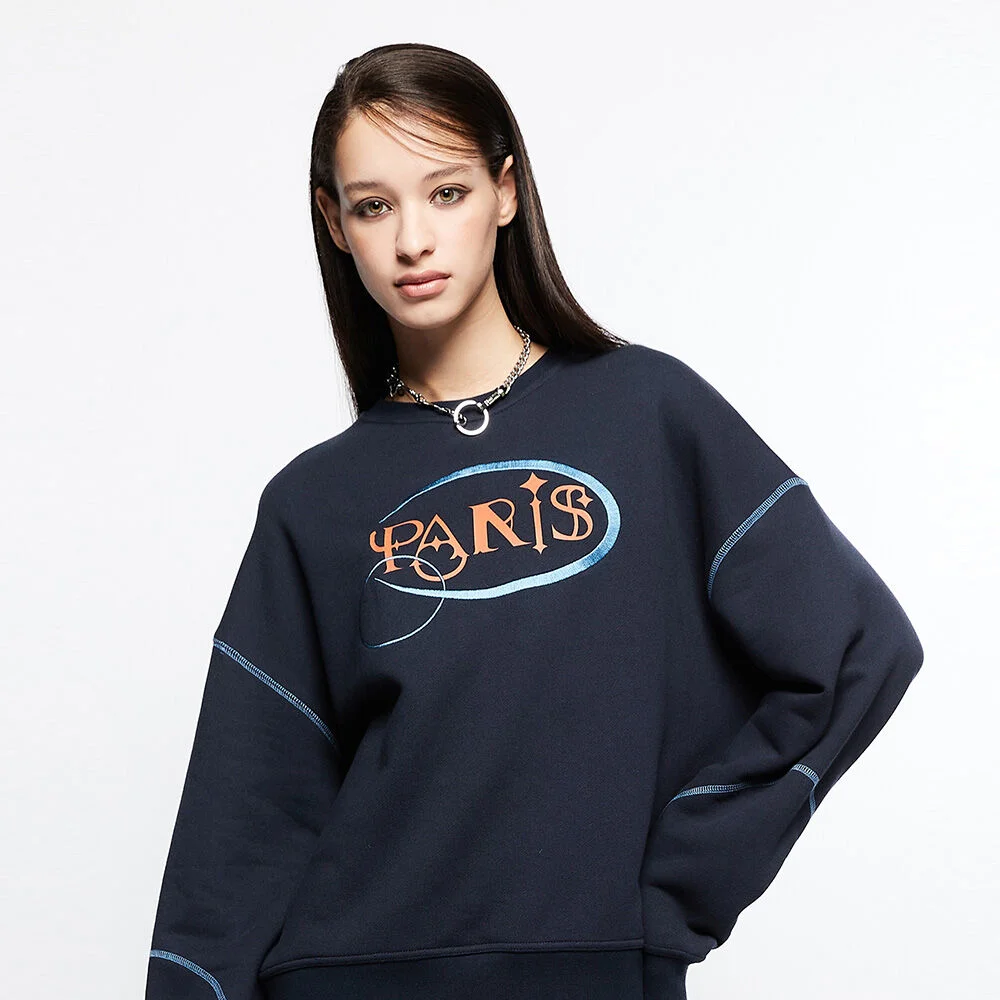 L7 PARIS SWEATSHIRT(NAVY)