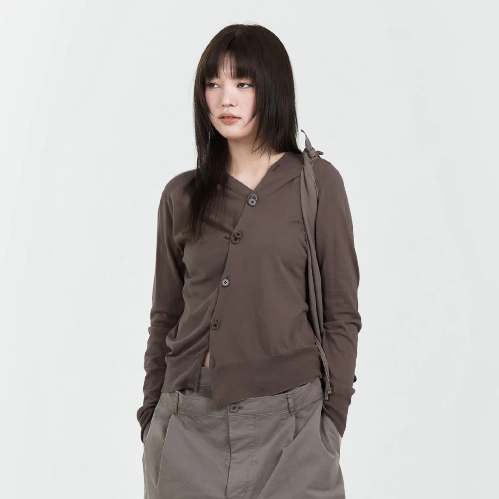 2 WAY CARDIGAN MODERN MOCHA
