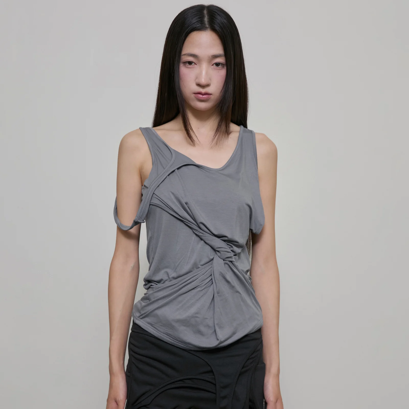 Asymmetrical Sleeveless (FL-173_Gray)
