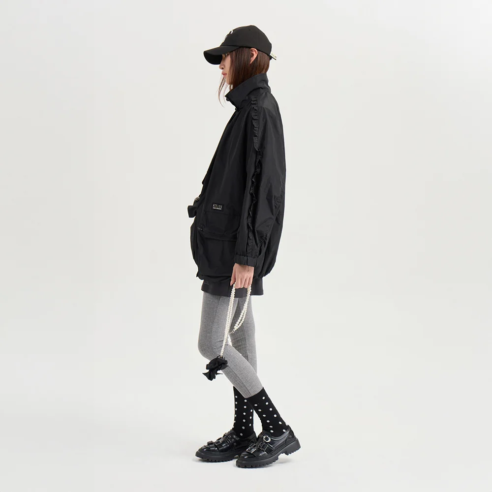 Zip-up Half Jumper (black) LFUAM26800BKX