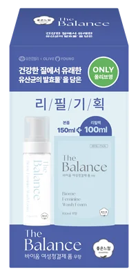護理泡沫潔膚液 無香150ml+補充裝100ml