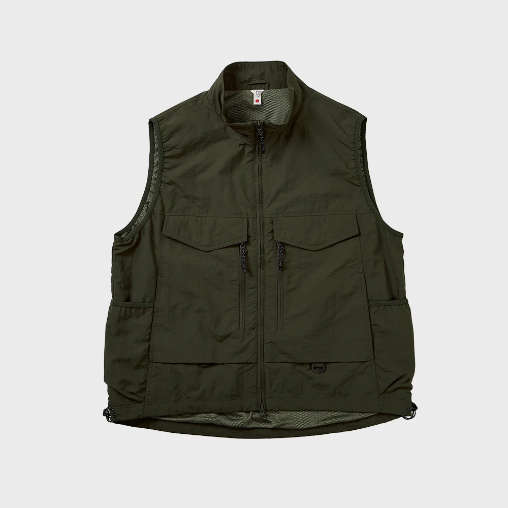 DOUBLE POCKET WIND VEST KHAKI