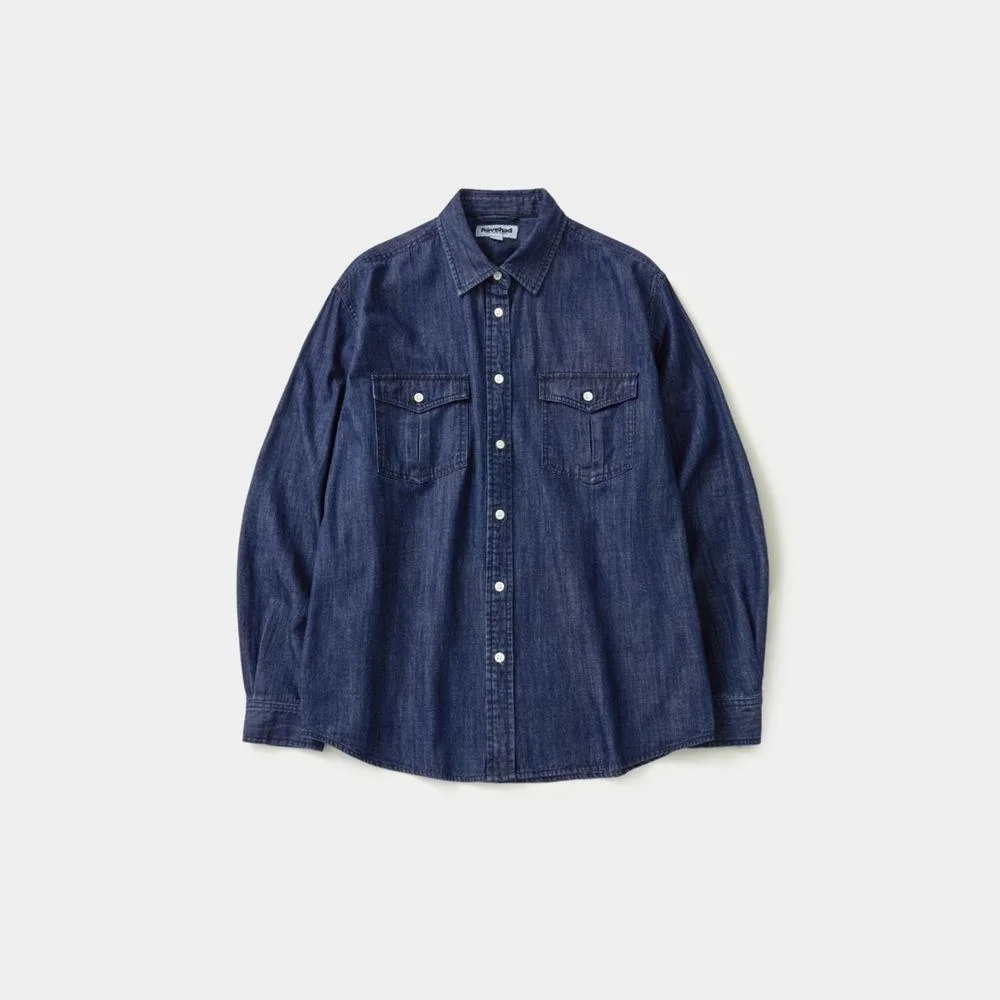 Double Pocket Denim Shirts (Denim Navy)