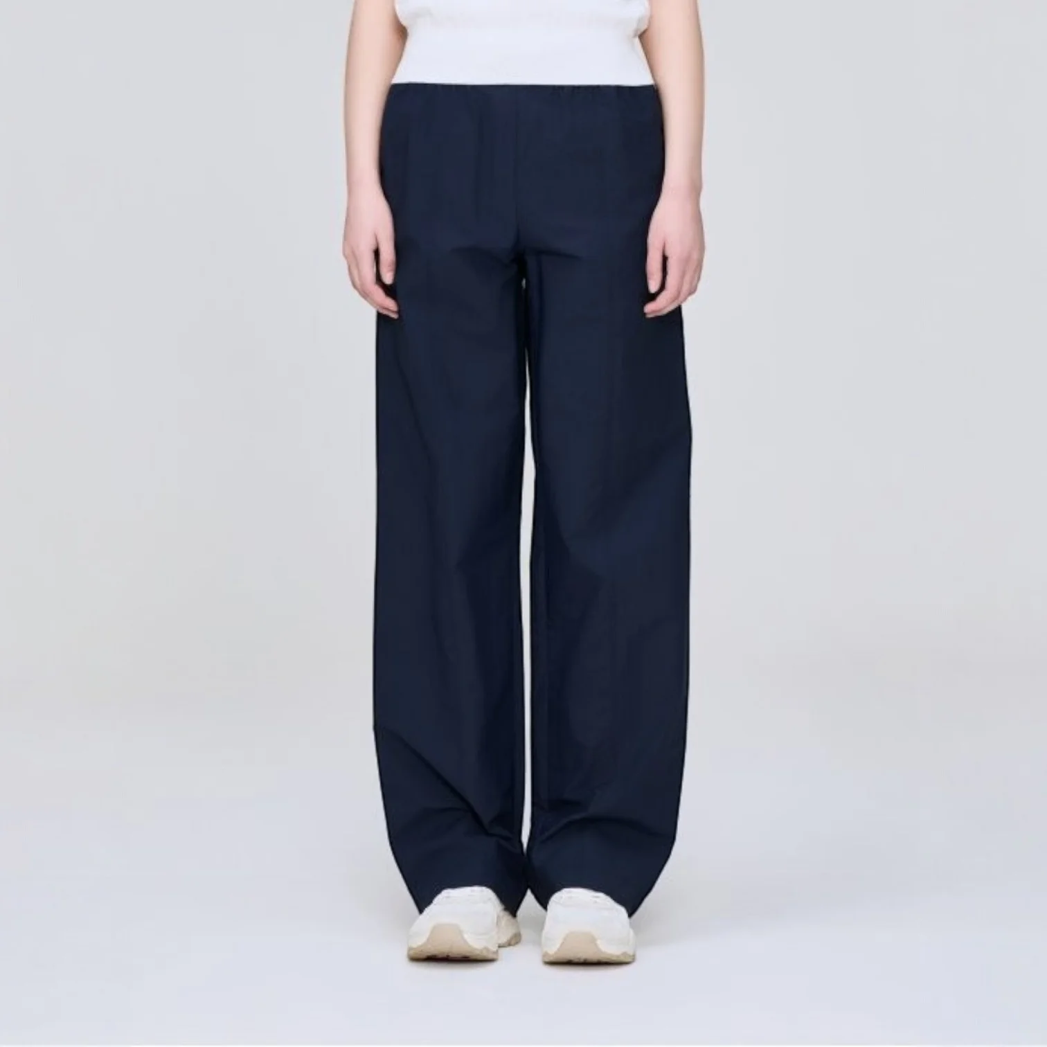 LINEN LOOK (亞麻 風格) 女裝 鬆緊帶 褲子_Carbon_DWM25362Z6